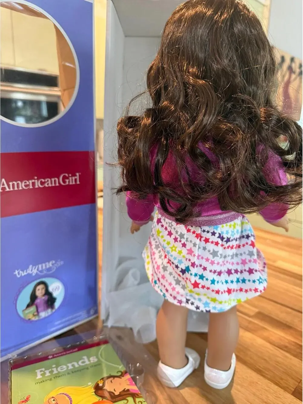 American Girl Truly Me 18-inch Doll #69 with Brown Eyes Brown Hair W/ Outfit box